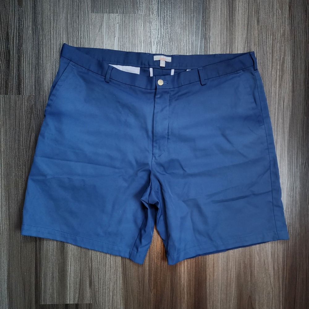 Peter Millar Wicking Performance Golf Shorts Navy Blue Size 42 Italy